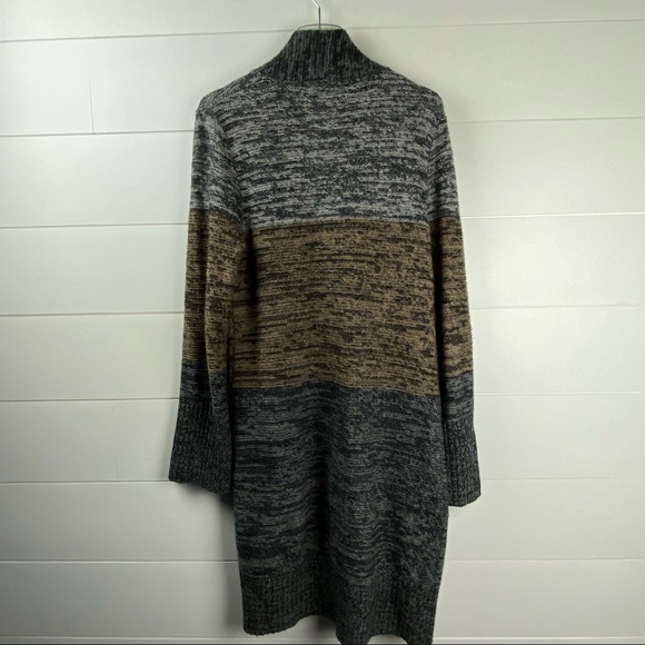 Kinross Cashmere large long open cardigan wool - Picture 7 of 8